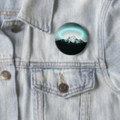 Snowy mountain mysterious blue neon light button (Beispiel)