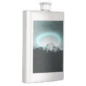 Snowy mountain mysterious blue neon light flachmann (Rechts)