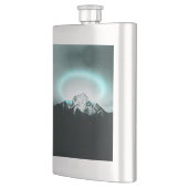 Snowy mountain mysterious blue neon light flachmann (Links)