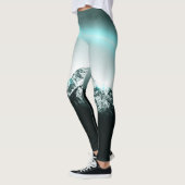 Snowy mountain mysterious blue neon light leggings (Links)