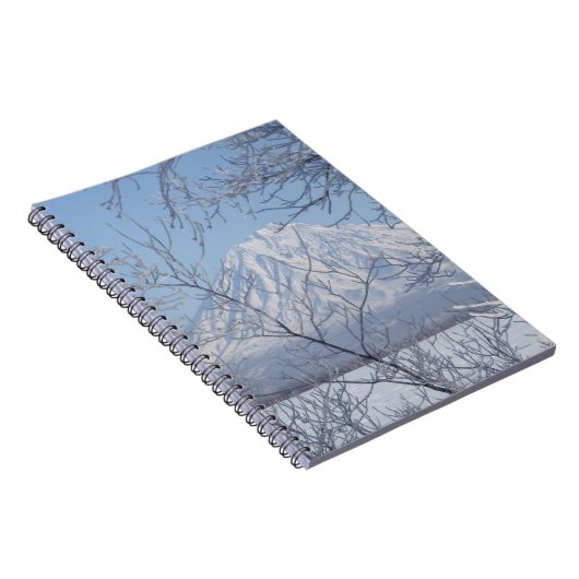 Snowy Mountain Notizblock (Rechte Seite)