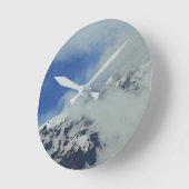 Snowy Mountain Peak Wall Uhr (Winkel)