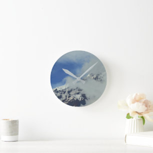 Snowy Mountain Peak Wall Uhr