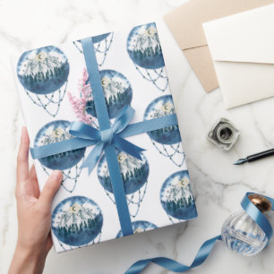 Snowy Mountain Pine Naturerlebnis im Freien Geschenkpapier