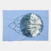 Snowy Mountain Pine Naturerlebnis im Freien Geschirrtuch (Horizontal)