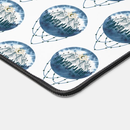 Snowy Mountain Pine Naturerlebnis im Freien Schreibtischunterlage (Ecke)