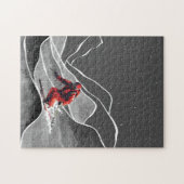 Snowy Mountain Skifahren Puzzle (Horizontal)