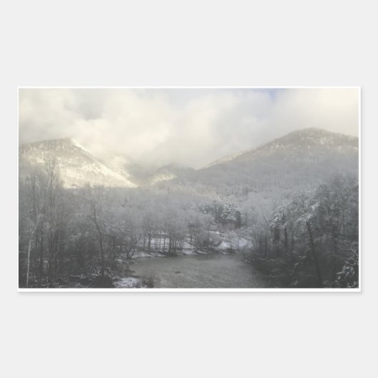 Snowy Mountain Sticker (Vorderseite)