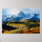 Snowy Mountain & Trees Poster (Vorne)