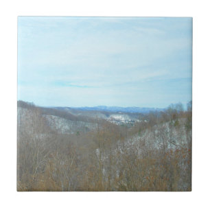 Snowy Mountain West Virginia Ausblick Fliese