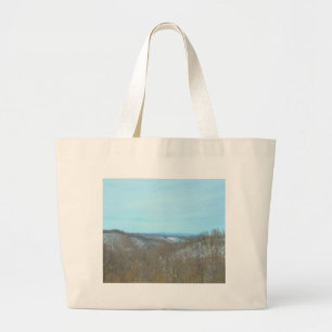 Snowy Mountain West Virginia Ausblick Jumbo Stoffbeutel