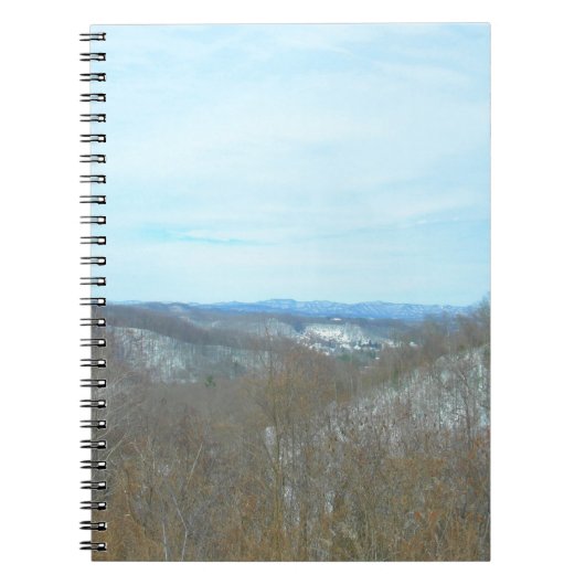 Snowy Mountain West Virginia Ausblick Notizblock (Vorderseite)