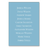 Snowy Mountain Winter Lake Wedding Tischnummer (Rückseite)