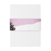 Snowy Mountain Winter Wedding Einladungsbanderole (Rückseitenbeispiel)