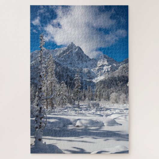 Snowy Mountain Wonderland Puzzle (Vertikal)