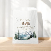 Snowy Mountains Bear Adventure Baby Dusche Geschenktütchen
