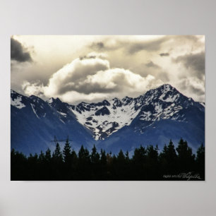 Snowy Mountains : Lake Tekapo : Neuseeland Poster