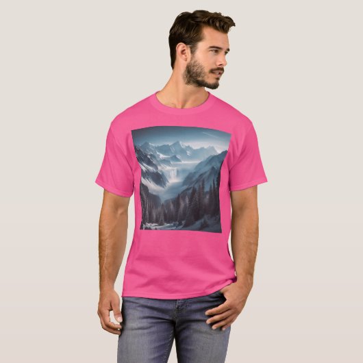 Snowy Mountains Long T-Shirt (Vorne ganz)