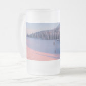 Snowy Mountains Mattglas Bierglas (Vorderseite Links)