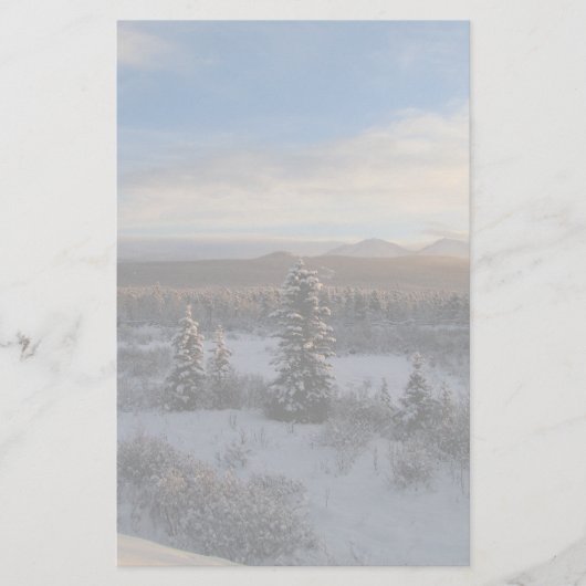 Snowy-Nachmittag Briefpapier (Vorderseite)