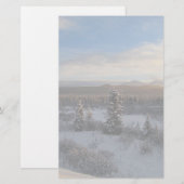 Snowy-Nachmittag Briefpapier (Vorne/Hinten)