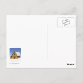 Snowy New England Barn im Winter Postkarte (Rückseite)