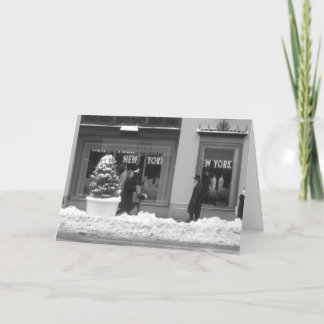 Snowy New York Weihnachtskarte Feiertagskarte