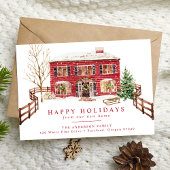 Snowy New Zuhause for Holidays Holiday Moving Ankündigung