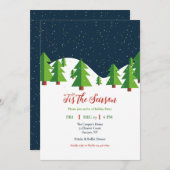 Snowy Night Einladung (Vorne/Hinten)