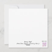 Snowy Night Feiertagskarte (Rückseite)