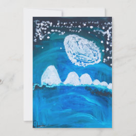 Snowy Night Feiertagskarte