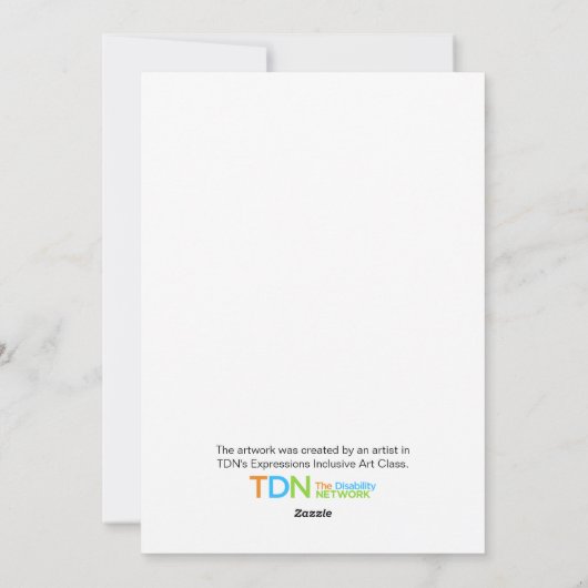 Snowy Night Feiertagskarte (Rückseite)