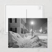 Snowy Night in Vermont, 1940 Postkarte (Vorne/Hinten)