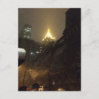 Snowy Night Postkarte