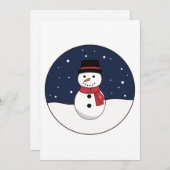 Snowy Night Snowman Weihnachten (Vorne/Hinten)