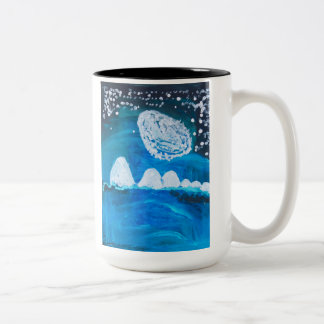 Snowy Night Zweifarbige Tasse
