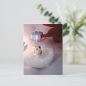 Snowy Ornament Postkarte (Stehend Vorderseite)
