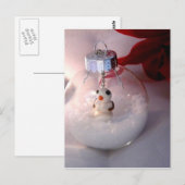 Snowy Ornament Postkarte (Vorne/Hinten)