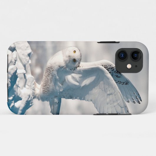 Snowy Owl abheben Case-Mate iPhone Hülle (Rückseite (Horizontal))