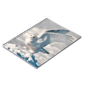 Snowy Owl abheben Notizblock (Linke Seite)