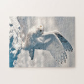 Snowy Owl abheben Puzzle (Horizontal)