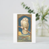 Snowy Owl Allen & Ginter Trade Card Postkarte (Stehend Vorderseite)