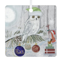 Snowy Owl and Friends on Christmas Eve