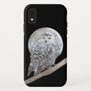 Snowy Owl and Moon Painting - Original Bird Art Case-Mate iPhone Hülle