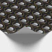 Snowy Owl and Moon Painting - Original Bird Art Geschenkpapier (Ecke)