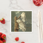 Snowy Owl Audubon Bird Artwork Serviette (Beispiel)