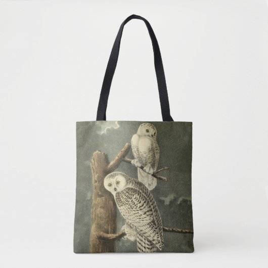 Snowy Owl Audubon Bird Artwork Tasche (Vorderseite)