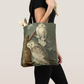 Snowy Owl Audubon Bird Artwork Tasche (Von Nahem)