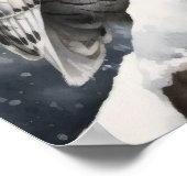 Snowy Owl Bird Art Print Poster (Ecke)