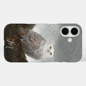 Snowy Owl Bird Painting Individuelle Name Vogelbeo Case-Mate iPhone Hülle (Rückseite (Horizontal))